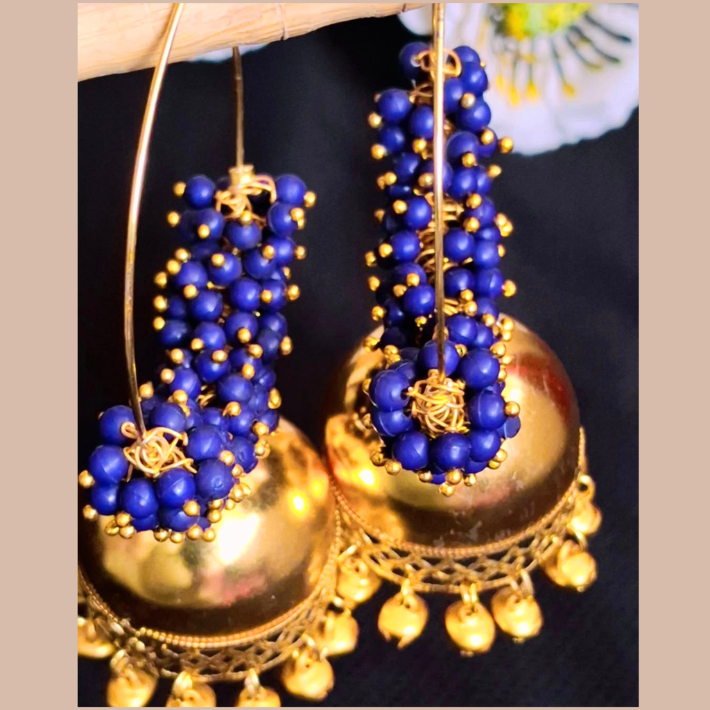 NAVY BLUE LARIYA EARRINGS