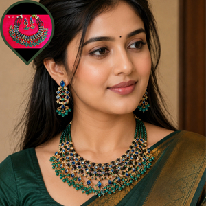 GREEN BRIDAL NECKLACES