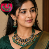 GREEN BRIDAL NECKLACES